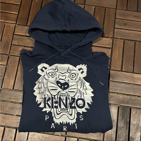NWOT’s Kenzo Paris Embroidered Tiger Original Hoodie Men’s Size Large - Picture 6 of 9